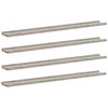 vidaXL Sein&auml;hyllyt 4 kpl betoninharmaa100x9x3 cm