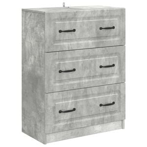 vidaXL Laatikkokaappi Betoninharmaa 66 x 34,5 x 87 cm Tekninen puu