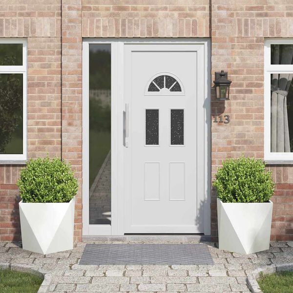 vidaXL Kukkalaatikko 2 pcs Valkoinen 50 x 50 x 50 cm Ter&auml;s