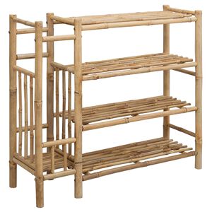 vidaXL Kenk&auml;teline 88 x 27 x 80 cm Bambu Luonnollinen