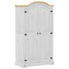 vidaXL Vaatekaappi Corona valkoinen 102x52x186 cm t&auml;ysi m&auml;nty