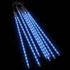 vidaXL Meteorivalot 8 kpl 50 cm sininen 288 LED-valoa sis&auml;/ulko
