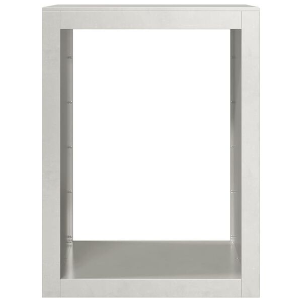 vidaXL Polttopuuteline 60x40x80 cm ruostumaton ter&auml;s