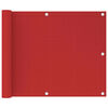 vidaXL Parvekkeen suoja punainen 75x300 cm HDPE