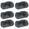 vidaXL Heittop&auml;&auml;llys 6 pcs Tumma harmaa 5FT King Size Fleese