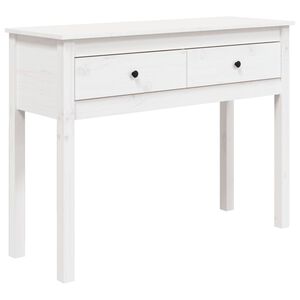 vidaXL Konsolip&ouml;yt&auml; valkoinen 100x35x75 cm t&auml;ysi m&auml;nty