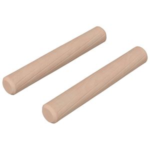 vidaXL Puutapit 2 kpl Luonnollinen &Oslash; 6 x 40 mm Massiivipuuta