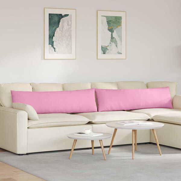 vidaXL Sohvatyynyt 2 pcs Pinkki 145 x 40 cm kangas