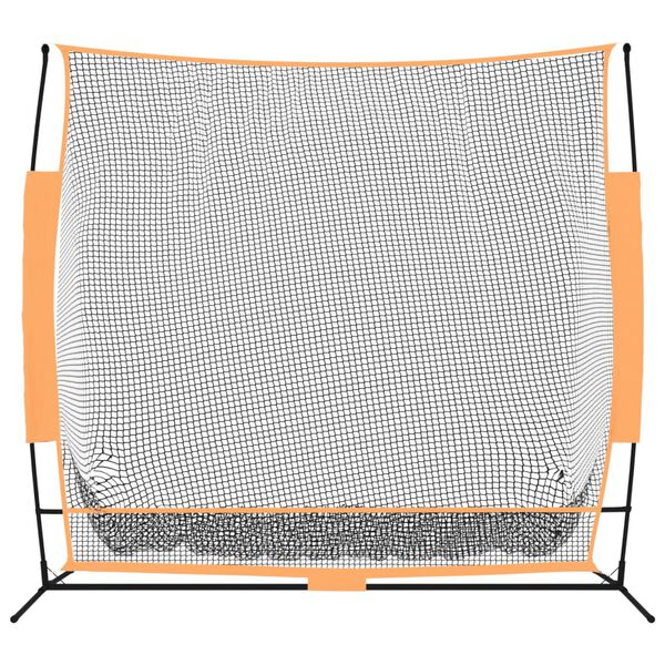 vidaXL Golf harjoitusverkko musta ja oranssi 215x107x216 cm polyesteri