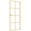 vidaXL Sis&auml;ovi ohut kultainen 83x201,5 cm karkaistu lasi ja alumiini