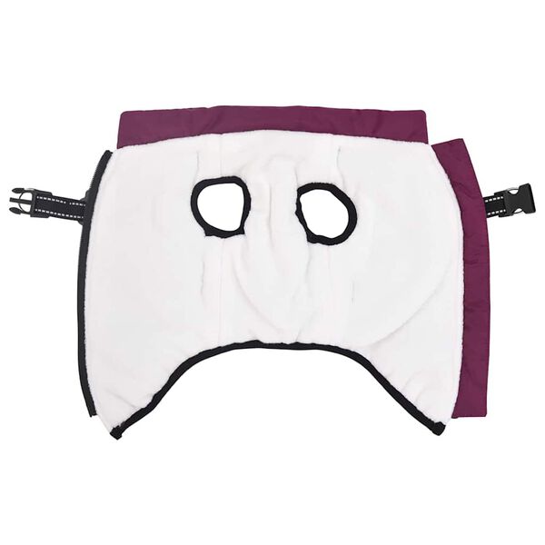 vidaXL Koiran Takki valjaiden kanssa Violetti L Fleece ja polyesteri