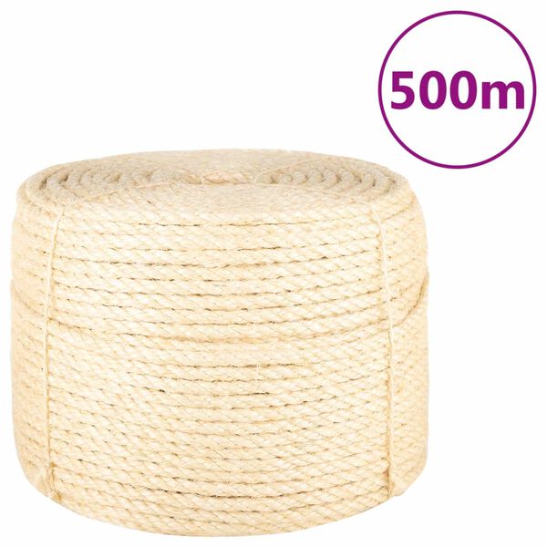 vidaXL K&ouml;ysi 100% Sisal 10 mm 500 m