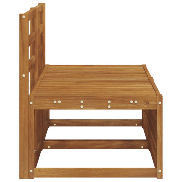 vidaXL 2 Kappale Ulkotilan keskisohva Tihe&auml; akasiapuu Luonnollinen