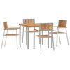 vidaXL Ulkoterassitarjotin 5 kpl 90 x 90 x 75 cm