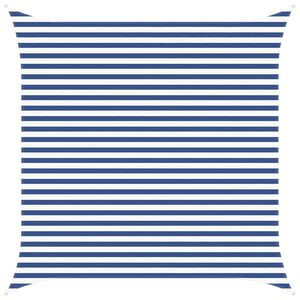 vidaXL Aurinkosuojapurje Sininen ja valkoinen 3,6 x 3,6 m