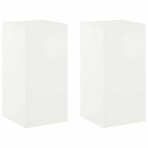 vidaXL Kasviteline 2 pcs valkoinen 40 x 40 x 80 cm Ter&auml;s