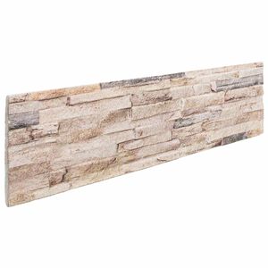 vidaXL Sein&auml;paneelit 10 kpl 100 x 25 cm Valkoinen ja punainen