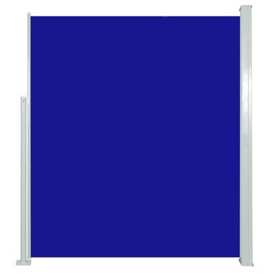 vidaXL Sisäänvedettävä terassin sivumarkiisi 160x500 cm sininen