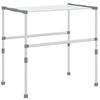 vidaXL Pyykinkuivausteline 83x(50-55)x(40-85) cm aluminium