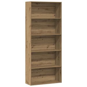 vidaXL Kirjahylly artesaani tammi 80x30x189 cm lastulevy
