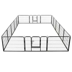 vidaXL Pentuaitaus 16 paneelia ter&auml;s 60x80 cm musta