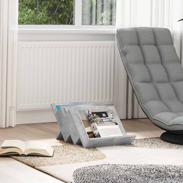 vidaXL Lehtiteline Betonin harmaa 53 x 40 x 28.5 cm Tekninen puu