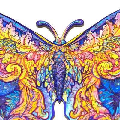 UNIDRAGON Puupalapeli 199 osaa Intergalaxy Butterfly keskikoko 32x23cm