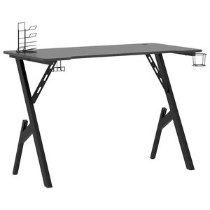 vidaXL Pelip&ouml;yt&auml; Y-muotoisilla jaloilla musta 110x60x75 cm
