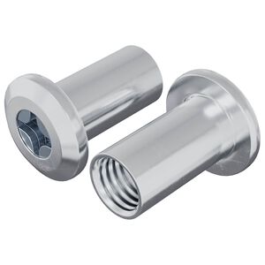 vidaXL Lukituspultti 2 pcs Nikkeli M6 x 25 mm Ter&auml;s