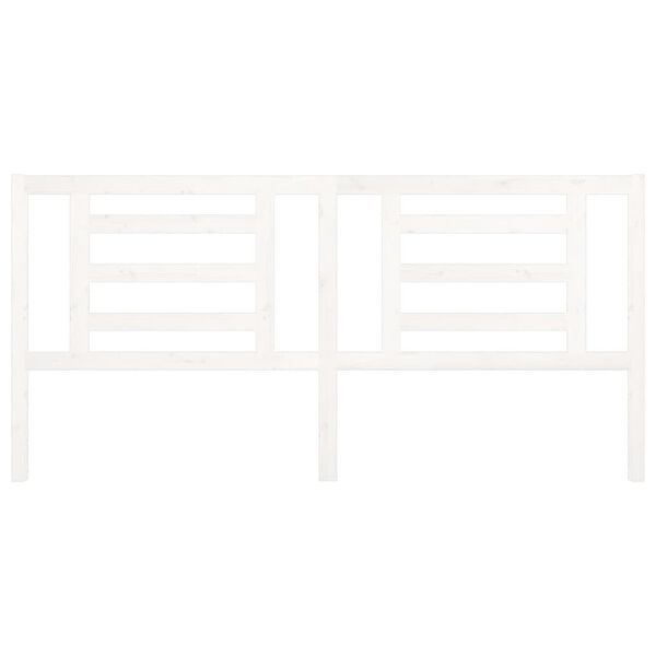 vidaXL S&auml;ngynp&auml;&auml;ty valkoinen 206x4x100 cm t&auml;ysi m&auml;nty