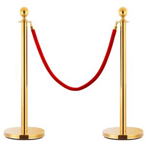 vidaXL 3-osainen VIP-jonotusaita ruostuman ter&auml;s kulta