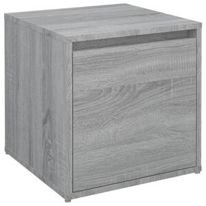 vidaXL S&auml;ilytyslaatikko harmaa Sonoma 40,5x40x40 cm tekninen puu