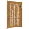vidaXL Puutarhaportti 100x125 cm Corten-ter&auml;s Bambukuvio