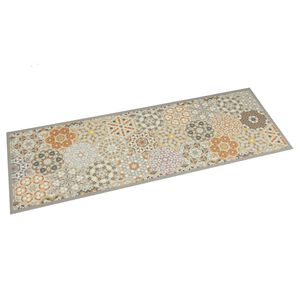 vidaXL Keitti&ouml;n pest&auml;v&auml; matto Hexagon pastelli 45x150 cm sametti