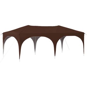 vidaXL Pop-up Juhlateltta 575 x 288 x 245 cm Ruskea Oxford-kangas