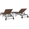 vidaXL Aurinkotuoli 3 pcs Ruskea 40 x 39 x 40.5cm polyrottinki