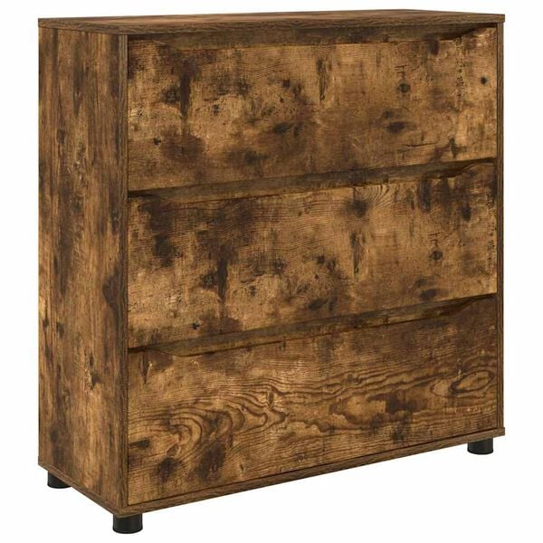 vidaXL S&auml;ilytyskaappi Savup&auml;hkin&auml; 80 x 31 x 81 cm Tekninen puu