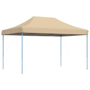 vidaXL Taitettava pop-up juhlateltta beige 440x292x315 cm