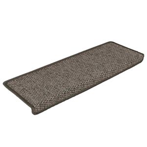 vidaXL Itsekiinnittyv&auml;t porrasmatot sisaltyyli 15 kpl 65x21x4 cm beige