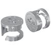 vidaXL Cam-lukkomutterit 2 kpl Hopea 15 x 11,5 mm Metalli