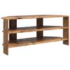 vidaXL KulmaTV-kaappi Vanha Puu 102x40,5x45cm Tekninen puu