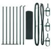 vidaXL Hitsattu metalliverkkoaita betoni-juurella 10 x 0,5 m (L x K)