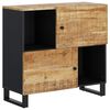 vidaXL Senkki 2 ovella 80x33x75 cm t&auml;ysi mangopuu