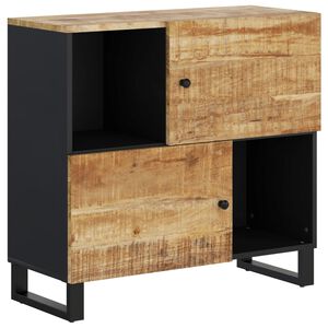 vidaXL Senkki 2 ovella 80x33x75 cm t&auml;ysi mangopuu
