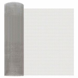 vidaXL Verkkoruudun 40 x 1000 cm 6 Mesh Ruostumaton ter&auml;s 201 Hopea