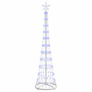 vidaXL LED-joulupuu Sininen 51 x 51 x 190 cm Metalli