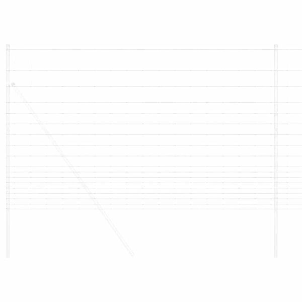 vidaXL Riista-aita Harmaa 1.5 x 10 m Teräs