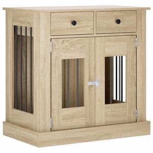 vidaXL Koira h&auml;kkihuonekalu Sonoma-tammi 80 x 47,5 x 80 cm