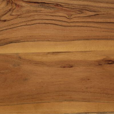 vidaXL Ruokapöytä kiinteä akaasiapuu ja teräs 75x75x76 cm
