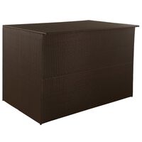 vidaXL Ulkosäilytyslaatikko ruskea 150x100x100 cm polyrottinki